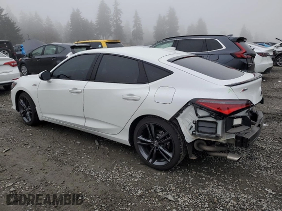 2024 Acura Integra Technology with VIN 19UDE4G7XRA012730, listed as a Copart auction lot 82711864 with 8,707 mi miles and Salvage title. Bid and sale history available at DreamBid. Image 2.