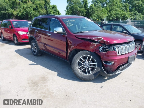2020 Jeep Grand Cherokee Limited with VIN 1C4RJFBG3LC115535, listed as a IAAI auction lot 42551974 with 53,069 mi miles and . Bid and sale history available at DreamBid. Image 1.