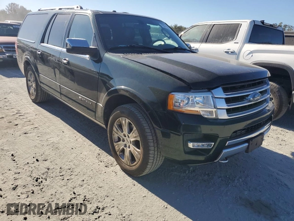 2016 Ford Expedition EL Platinum with VIN 1FMJK1MT6GEF15554, listed as a Copart auction lot 75571294 with 81,496 mi miles and Salvage Title. Bid and sale history available at carsss.com. Image 4.