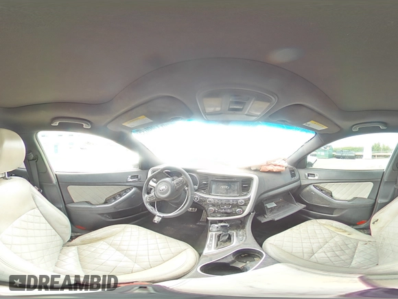 2014 Kia Optima SXL Turbo with VIN 5XXGR4A62EG284722, listed as a Copart auction lot 56189035 with 183,914 mi miles and Salvage title. Bid and sale history available at DreamBid. Image 14.