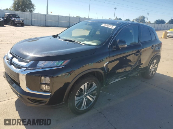 2021 Mitsubishi Outlander Sport SE with VIN JA4APVAU6MU015769, listed as a Copart auction lot 79435574 with 57,377 mi miles and Salvage Title. Bid and sale history available at carsss.com. Image 1.