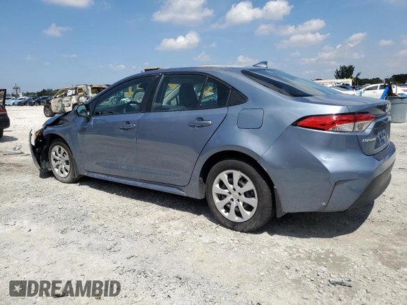 2024 Toyota Corolla LE with VIN 5YFB4MDE4RP099838, listed as a Copart auction lot 50309795 with 10,481 mi miles and Salvage Title. Bid and sale history available at carsss.com. Image 2.
