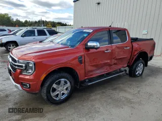 2024 Ford Ranger LARIAT with VIN 1FTER4KH0RLE20133, listed as a Copart auction lot 76017404 with 6,144 mi miles and Salvage Title. Bid and sale history available at carsss.com. Image 1.