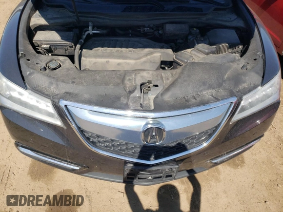 2016 Acura MDX w/Advance with VIN 5FRYD4H93GB001669, listed as a Copart auction lot 54585244 with 159,429 mi miles and Salvage Title. Bid and sale history available at carsss.com. Image 11.