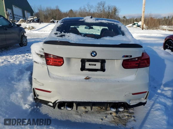 2015 BMW M3 with VIN WBS3C9C57FP803574, listed as a Copart auction lot 37294684 with 79,891 mi miles. Bid and sale history available at carsss.com. Image 6.