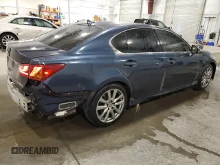 2013 Lexus GS 350 with VIN JTHBE1BL3D5002775, listed as a Copart auction lot 46820945 with 184,822 mi miles and Salvage Title. Bid and sale history available at DreamBid. Image 3.