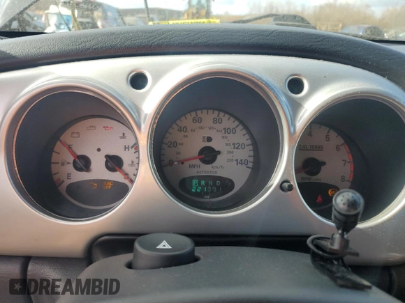2005 Chrysler PT Cruiser GT with VIN 3C3AY75S45T289706, listed as a Copart auction lot 78814044 with 221,391 mi miles and Salvage Title. Bid and sale history available at carsss.com. Image 9.