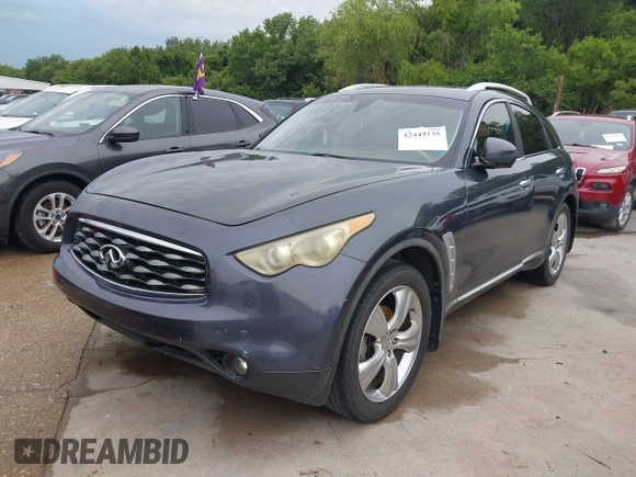 2009 Infiniti FX with VIN JNRAS18U29M101221, listed as a IAAI auction lot 42445135 with 188,588 mi miles and . Bid and sale history available at DreamBid. Image 2.