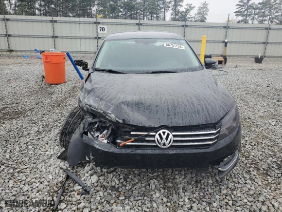 2012 Volkswagen Passat S w/Appearance with VIN 1VWAH7A36CC027198, listed as a Copart auction lot 86751154 with 0 mi miles and Salvage Title. Bid and sale history available at carsss.com. Image 5.