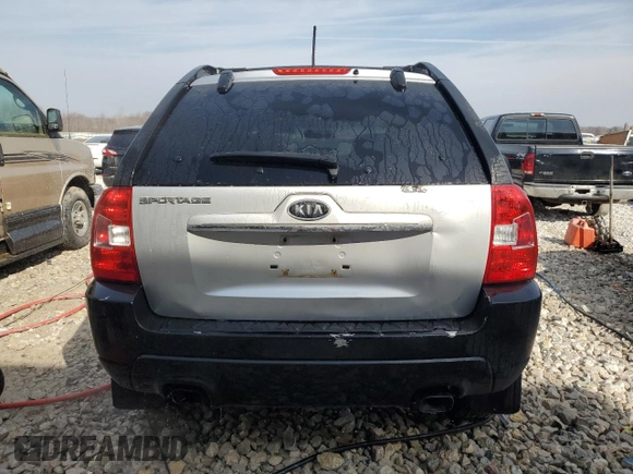 2010 Kia Sportage LX with VIN KNDKG3A4XA7722754, listed as a Copart auction lot 48991575 with 190,149 mi miles and Clean Title. Bid and sale history available at carsss.com. Image 6.