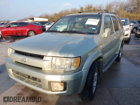 2001 Infiniti QX4 Luxury z VIN JNRDR07XX1W101118, wystawiony jako IAAI lot #41798112 z przebiegiem 184 082 mil mil oraz . Historia ofert i sprzedaży dostępna na DreamBid. Obrazek 2.