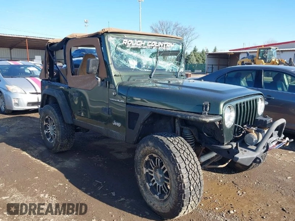 1998 Jeep Wrangler SE with VIN 1J4FY29P6WP709203, listed as a IAAI auction lot 41962877 with 1 mi miles. Bid and sale history available at carsss.com. Image 1.