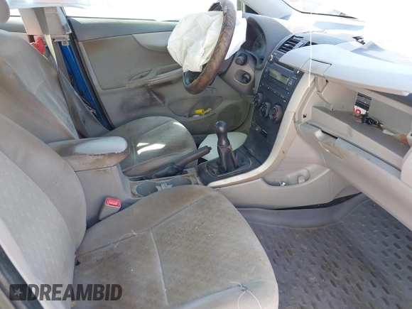 2010 Toyota Corolla with VIN 1NXBU4EE7AZ262192, listed as a IAAI auction lot 41695999 with 1 mi miles. Bid and sale history available at carsss.com. Image 5.