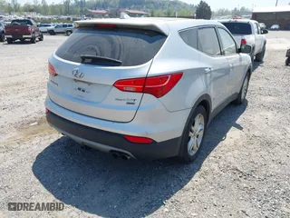 2013 Hyundai Santa Fe 2.0T Sport with VIN 5XYZWDLAXDG057954, listed as a IAAI auction lot 42082667 with 186,678 mi miles. Bid and sale history available at carsss.com. Image 4.
