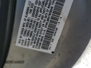 2007 Honda Odyssey EX-L with VIN 5FNRL386X7B056046, listed as a Copart auction lot 53665495 with Not Provided miles and Salvage Title. Bid and sale history available at DreamBid. Image 13.