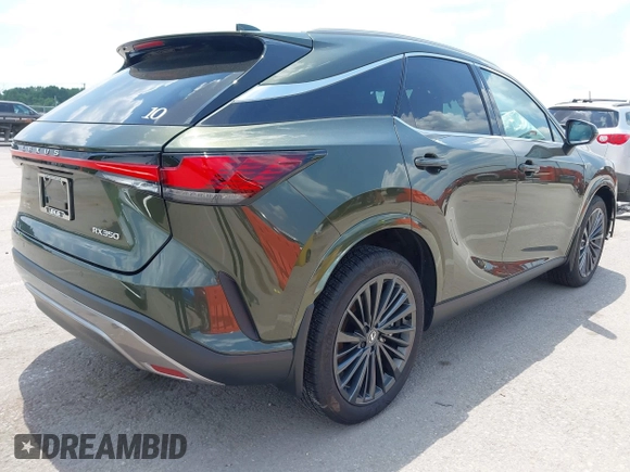 2024 Lexus RX 350 with VIN 2T2BAMBA6RC046837, listed as a IAAI auction lot 42651329 with 9,689 mi miles and . Bid and sale history available at DreamBid. Image 4.