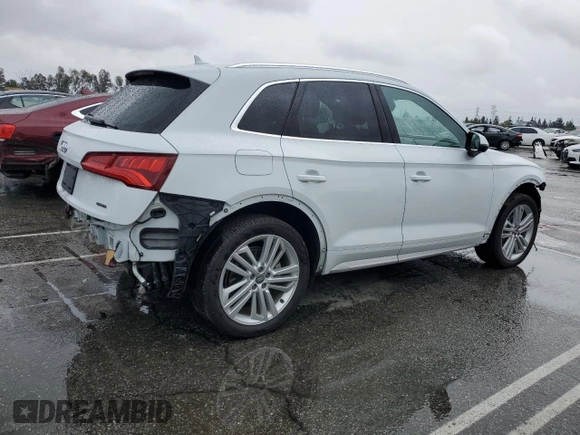 2020 Audi Q5 Premium Plus with VIN WA1BNAFY0L2037761, listed as a Copart auction lot 48557125 with 38,667 mi miles and Salvage Title. Bid and sale history available at carsss.com. Image 3.