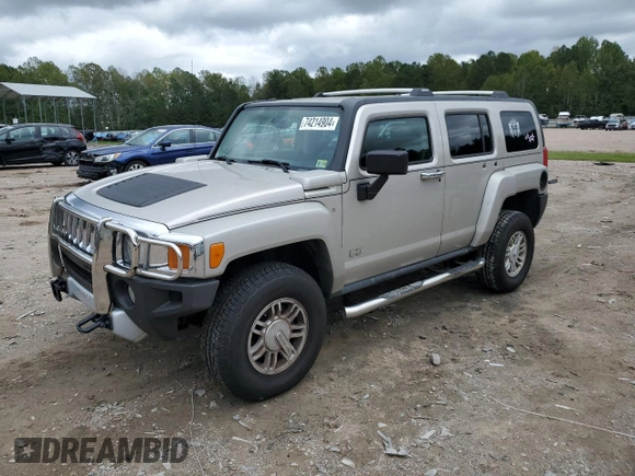 2008 Hummer H3 SUV with VIN 5GTEN13E188158924, listed as a Copart auction lot 74214904 with 184,491 mi miles and Clean Title. Bid and sale history available at carsss.com. Image 1.