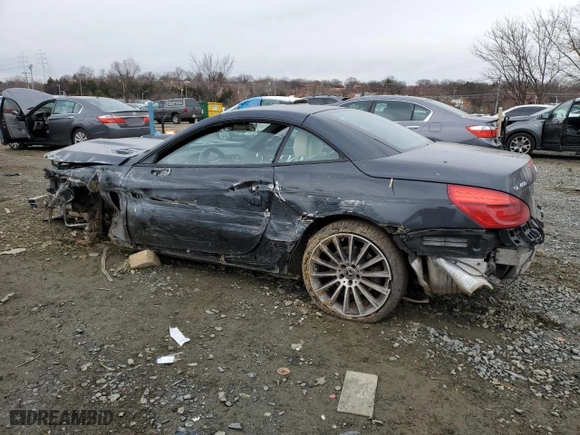 2018 Mercedes-Benz SL with VIN WDDJK6GA4JF050419, listed as a Copart auction lot 44005705 with 0 mi miles and Salvage Title. Bid and sale history available at carsss.com. Image 2.