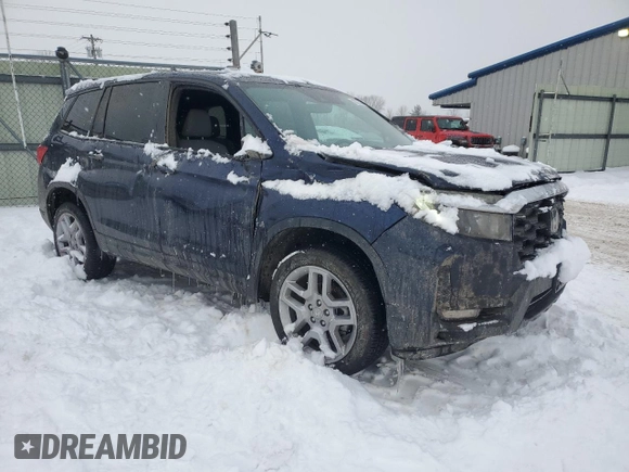 2025 Honda Passport EX-L z VIN 5FNYF8H55SB005439, wystawiony jako Copart lot #87375214 z przebiegiem 2575 mil mil oraz Szkoda całkowita • Salvage title. Historia ofert i sprzedaży dostępna na DreamBid. Obrazek 4.