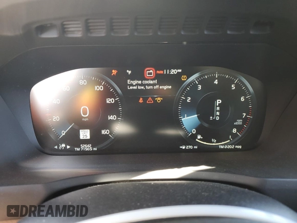2020 Volvo XC90 Inscription with VIN YV4A22PL5L1607050, listed as a Copart auction lot 64810205 with 52,642 mi miles and Salvage title. Bid and sale history available at DreamBid. Image 9.