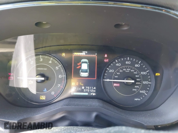 2022 Subaru Impreza Premium with VIN 4S3GKAD63N3606055, listed as a IAAI auction lot 41787174 with 37,512 mi miles and . Bid and sale history available at DreamBid. Image 7.