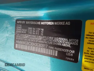 2017 MINI Convertible Cooper S z VIN WMWWG9C30H3C80917, wystawiony jako IAAI lot #42227320 z przebiegiem 38 490 mil mil oraz . Historia ofert i sprzedaży dostępna na DreamBid. Obrazek 9.