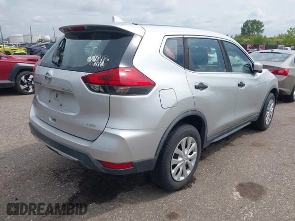 2017 Nissan Rogue SV with VIN KNMAT2MV3HP554617, listed as a IAAI auction lot 42218796 with 110,624 mi miles. Bid and sale history available at carsss.com. Image 4.