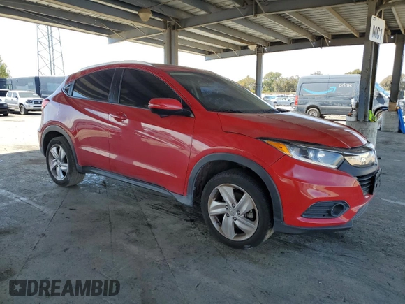 2019 Honda HR-V EX with VIN 3CZRU5H58KM717250, listed as a Copart auction lot 53018035 with 143,529 mi miles and Salvage Title. Bid and sale history available at carsss.com. Image 4.