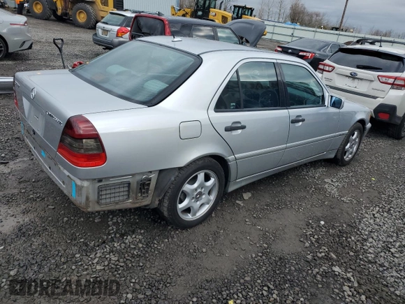 2000 Mercedes-Benz C 230 Kompressor with VIN WDBHA24G4YA844257, listed as a Copart auction lot 44224395 with Not Provided miles and Salvage Title. Bid and sale history available at carsss.com. Image 3.