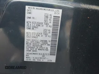 2015 Nissan Pathfinder Platinum with VIN 5N1AR2MN9FC614222, listed as a IAAI auction lot 42679882 with 178,779 mi miles and . Bid and sale history available at DreamBid. Image 9.