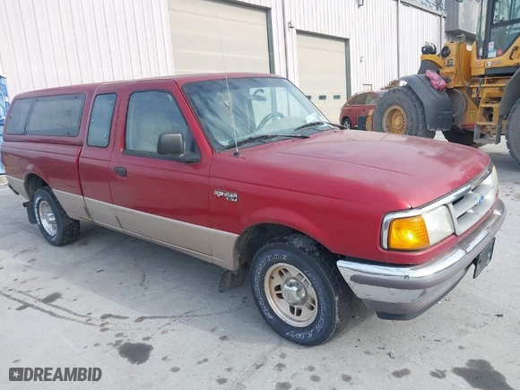 1997 Ford Ranger XL with VIN 1FTCR14U6VTA62921, listed as a IAAI auction lot 41349151 with 166,438 mi miles. Bid and sale history available at carsss.com. Image 1.
