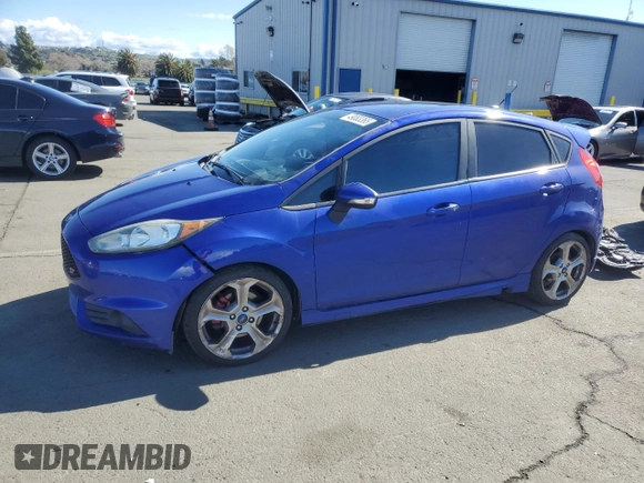 2015 Ford Fiesta ST with VIN 3FADP4GX8FM141823, listed as a Copart auction lot 49083365 with 119,135 mi miles and Salvage Title. Bid and sale history available at carsss.com. Image 1.
