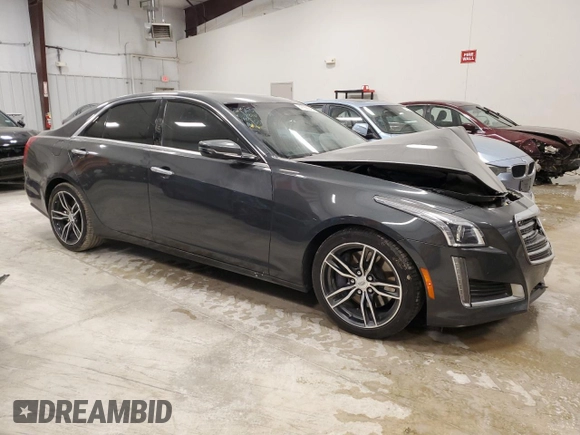 2017 Cadillac CTS Luxury RWD with VIN 1G6AR5SS6H0144737, listed as a Copart auction lot 47056045 with 42,688 mi miles and Salvage Title. Bid and sale history available at DreamBid. Image 4.