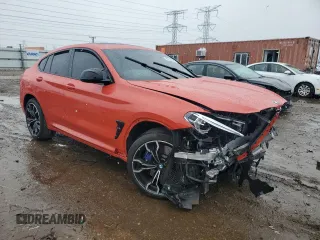 2020 BMW X4 M z VIN 5YMUJ0C07LLA99875, wystawiony jako Copart lot #49027984 z przebiegiem Nie podano mil oraz Szkoda całkowita • Salvage title. Historia ofert i sprzedaży dostępna na DreamBid. Obrazek 4.