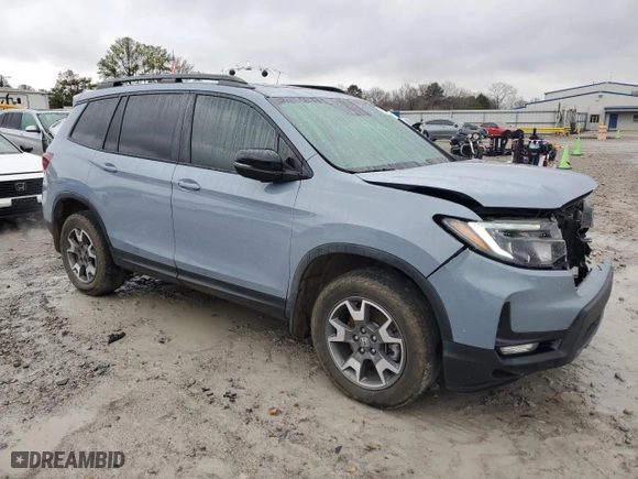 2022 Honda Passport TrailSport with VIN 5FNYF8H69NB003271, listed as a Copart auction lot 87674425 with 72,396 mi miles and Salvage Title. Bid and sale history available at carsss.com. Image 4.