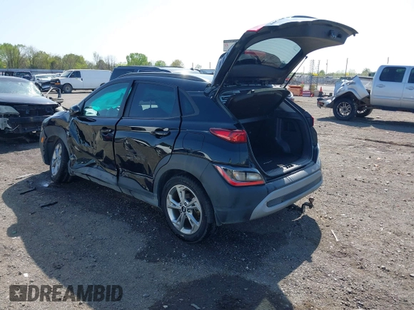 2023 Hyundai Kona SEL with VIN KM8K62AB5PU042651, listed as a IAAI auction lot 41919099 with 52,688 mi miles and . Bid and sale history available at DreamBid. Image 3.