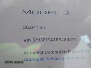 2023 Tesla Model 3 с VIN 5YJ3E1EA3PF484277, выставлен на аукционе IAAI как лот 42558827 с пробегом 38 641 миль миль и . История ставок и продаж доступна на DreamBid. Изображение 7.