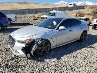 2019 Genesis G70 Advanced z VIN KMTG34LE7KU017105, wystawiony jako Copart lot #48242145 z przebiegiem 26 059 mil mil oraz Szkoda całkowita • Salvage title. Historia ofert i sprzedaży dostępna na DreamBid. Obrazek 1.