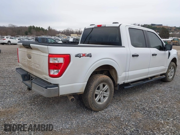 2023 Ford F-150 XL with VIN 1FTEW1EP7PFB06470, listed as a IAAI auction lot 41530858 with 17,715 mi miles. Bid and sale history available at carsss.com. Image 4.