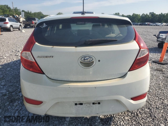 2012 Hyundai Accent SE with VIN KMHCU5AE4CU009351, listed as a Copart auction lot 61963395 with 138,384 mi miles and Clean title. Bid and sale history available at DreamBid. Image 6.