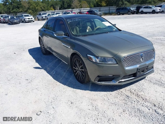 2017 Lincoln Continental Select with VIN 1LN6L9TK1H5617355, listed as a IAAI auction lot 40404909 with 108,208 mi miles. Bid and sale history available at carsss.com. Image 1.