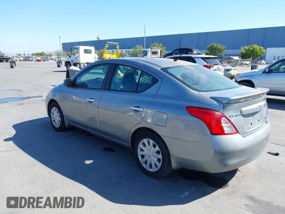 2013 Nissan Versa SV with VIN 3N1CN7AP5DL858384, listed as a IAAI auction lot 42543483 with 133,602 mi miles and . Bid and sale history available at DreamBid. Image 3.