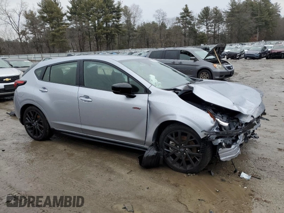 2024 Subaru Impreza RS with VIN JF1GUHHC1R8857934, listed as a Copart auction lot 47049475 with 1,845 mi miles and Salvage Title. Bid and sale history available at carsss.com. Image 4.