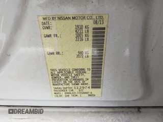 2014 Nissan Altima S with VIN 1N4AL3AP3EC112974, listed as a IAAI auction lot 41834635 with 240,516 mi miles and . Bid and sale history available at DreamBid. Image 9.