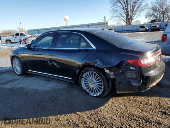 2017 Lincoln Continental Select z VIN 1LN6L9SK9H5603303, wystawiony jako Copart lot #88969915 z przebiegiem 84 907 mil mil oraz Szkoda całkowita • Salvage title. Historia ofert i sprzedaży dostępna na DreamBid. Obrazek 2.