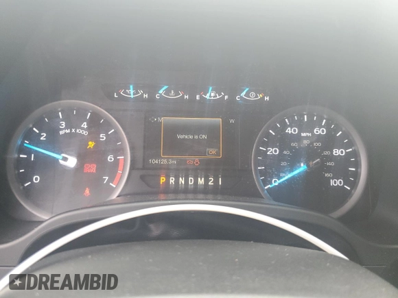 2018 Ford F-250 XL with VIN 1FT7W2B65JEB83300, listed as a Copart auction lot 55920255 with 104,125 mi miles and Salvage title. Bid and sale history available at DreamBid. Image 9.