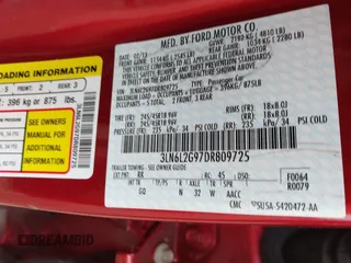 2013 Lincoln MKZ с VIN 3LN6L2G97DR809725, выставлен на аукционе IAAI как лот 42519433 с пробегом 30 096 миль миль и . История ставок и продаж доступна на DreamBid. Изображение 9.