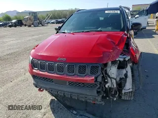 2024 Jeep Compass Trailhawk with VIN 3C4NJDDN3RT585348, listed as a Copart auction lot 53339075 with 1,355 mi miles and Salvage title. Bid and sale history available at DreamBid. Image 15.