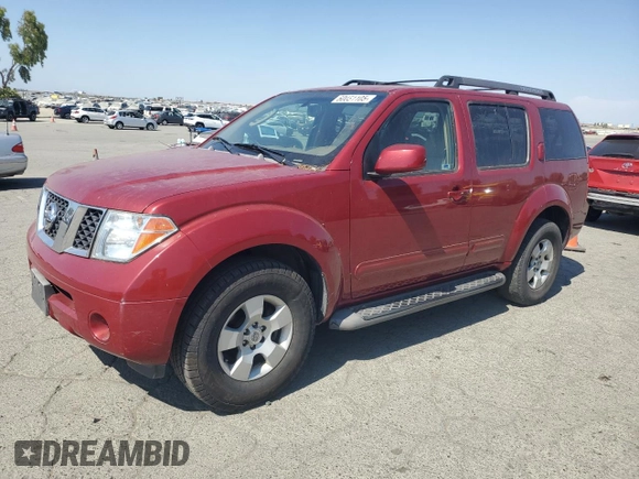 2006 Nissan Pathfinder SE with VIN 5N1AR18U26C632525, listed as a Copart auction lot 60051105 with 239,388 mi miles and Clean title. Bid and sale history available at DreamBid. Image 1.